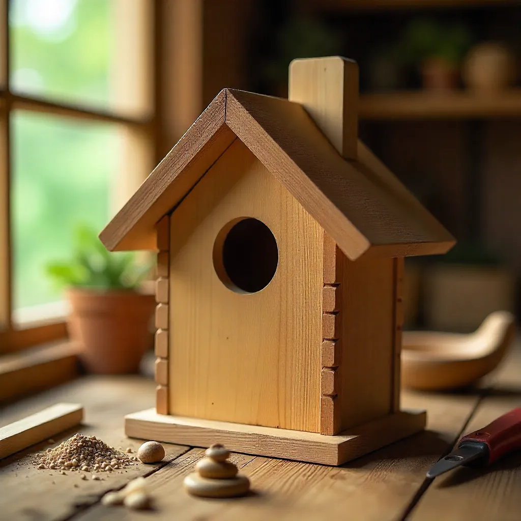 Rustic wooden creation with warm tones and texture